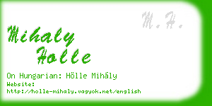 mihaly holle business card